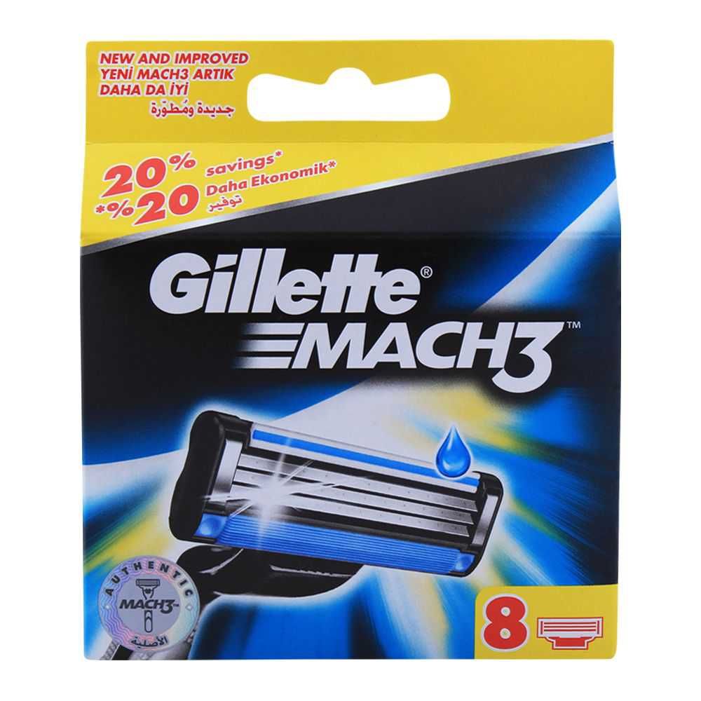 Gillette Mach3 Razor Cartridges – Pack of 8
