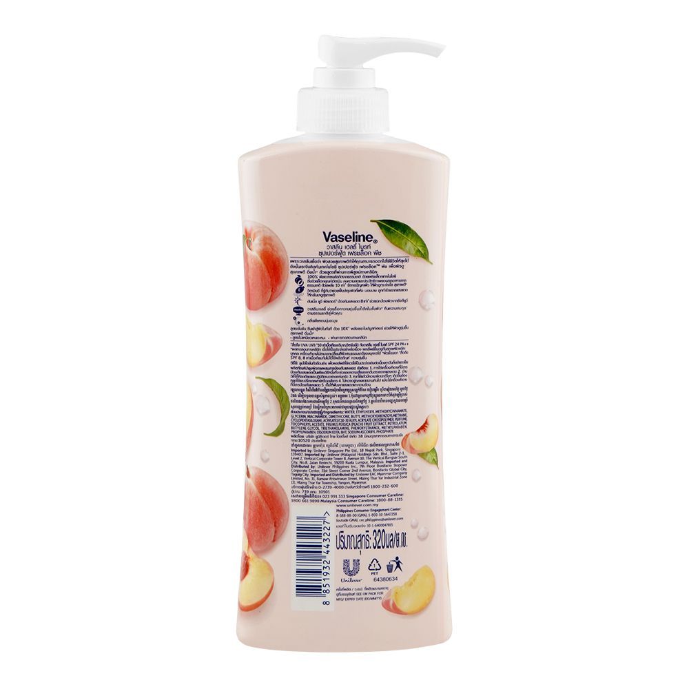 Vaseline Superfood Peach (320 ml)