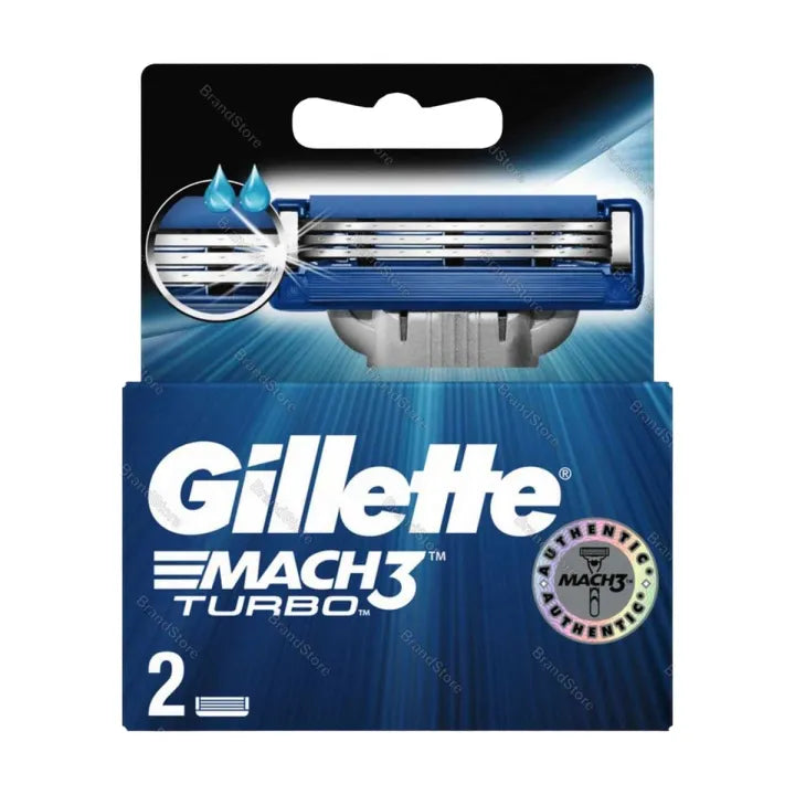 Gillette Mach3 Turbo Replacement Cartridges – Pack of 2