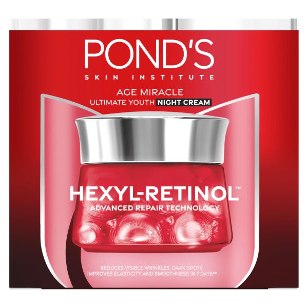 Pond’s Age Miracle Hexyl‑Retinol Ultimate Youth Night Cream (50 g)