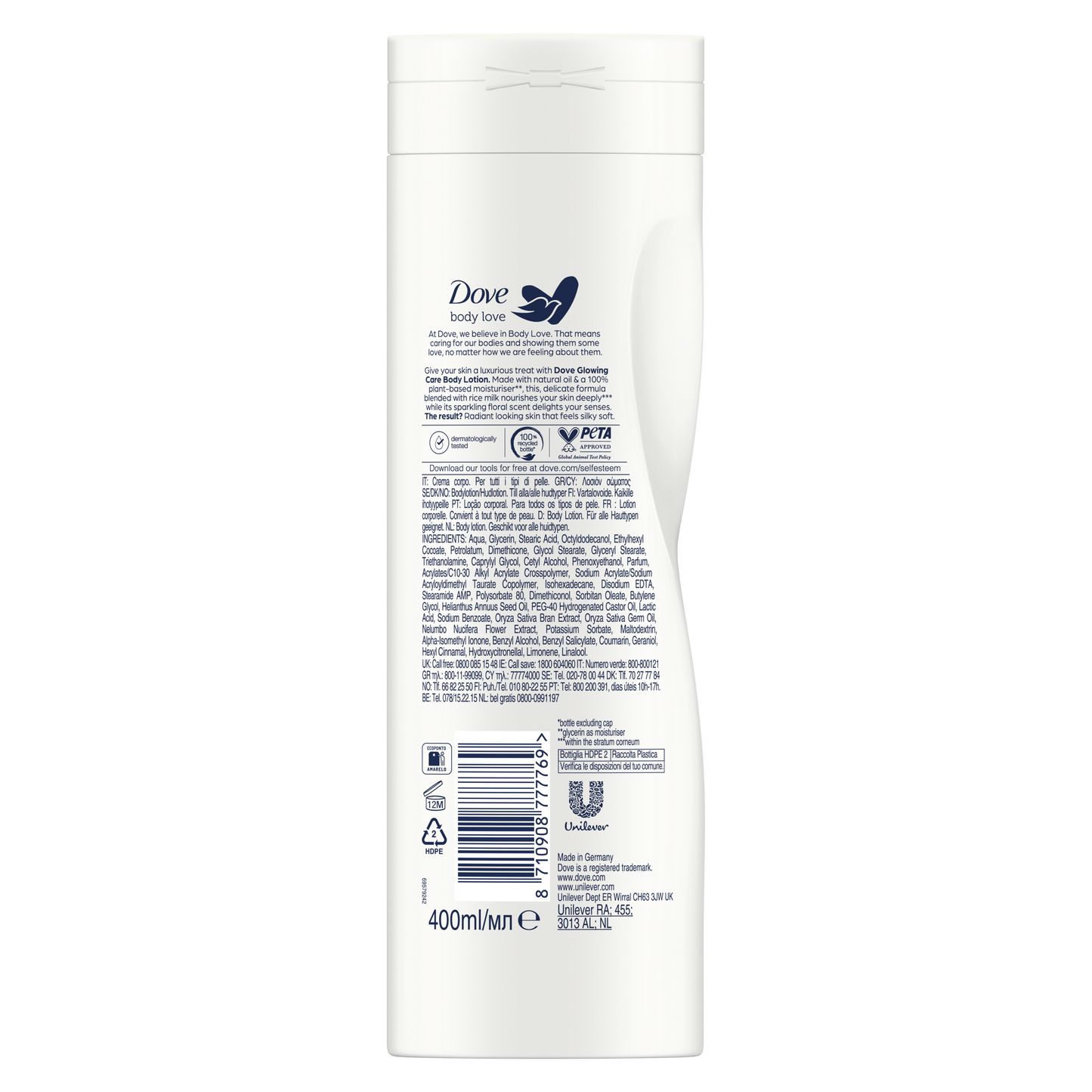 Dove Body Love Glowing Care Lotion (250 ml)