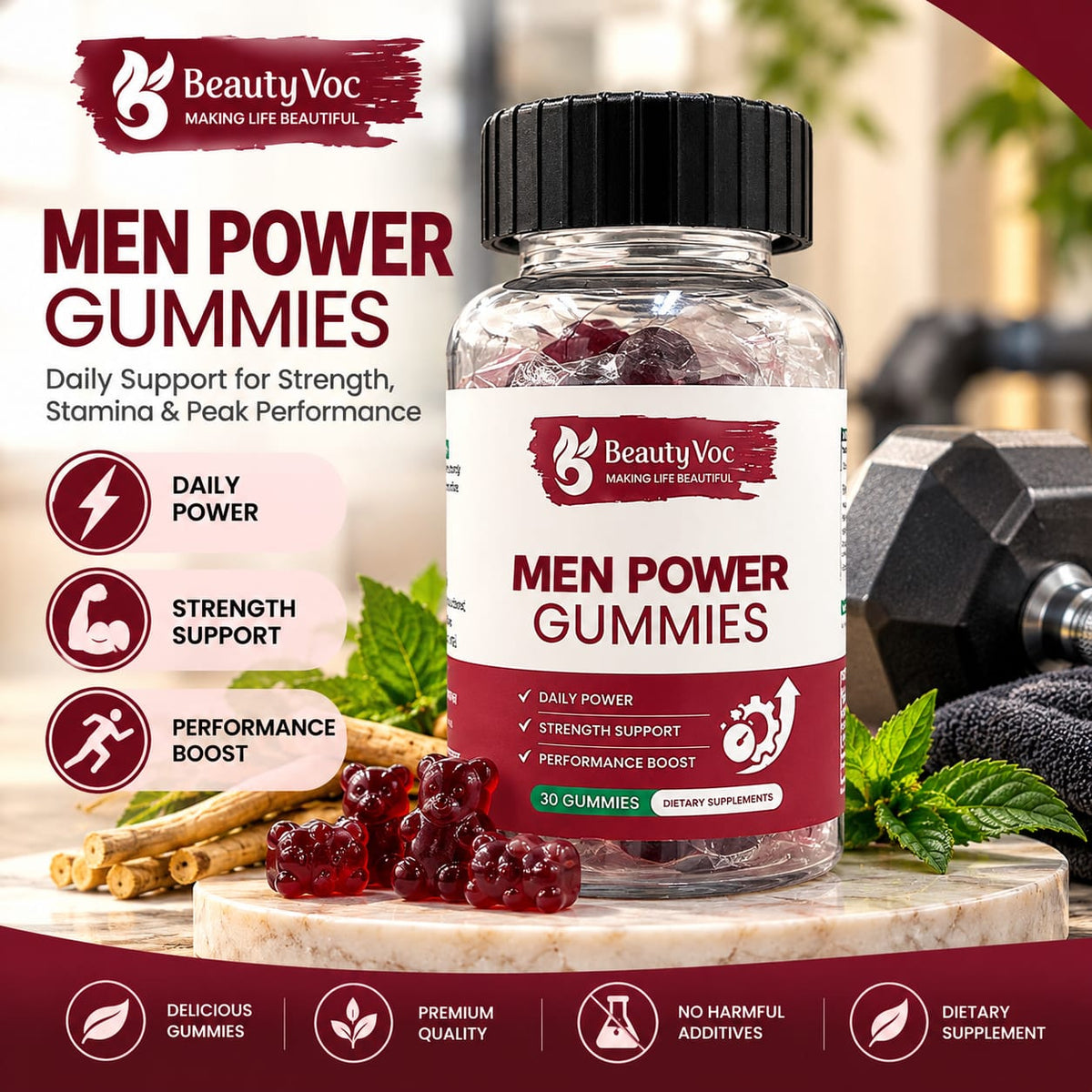 BEAUTY VOC MEN POWER GUMMIES