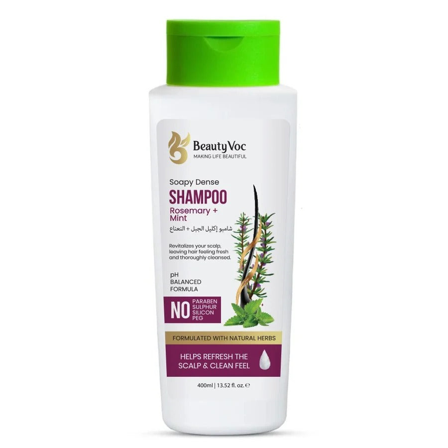 BEAUTY VOC ROSEMARY + MINT SHAMPOO 400ML