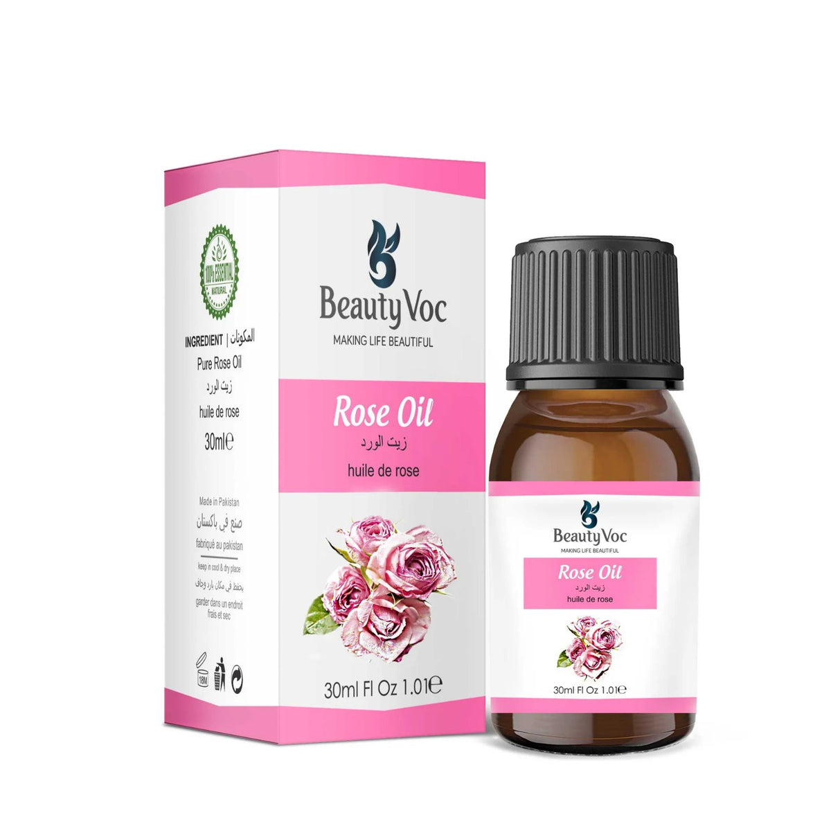 BEAUTY VOC ROSE OIL 30ML