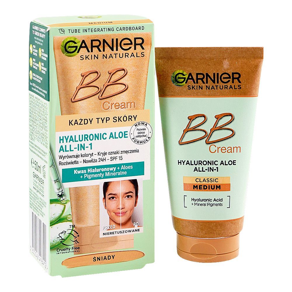 Garnier BB Cream Hyaluronic Aloe All-in-1 Medium – 50 ML