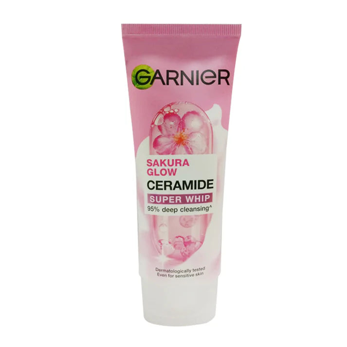 Garnier Sakura Glow Ceramide Super Whip Cleanser – 50ml