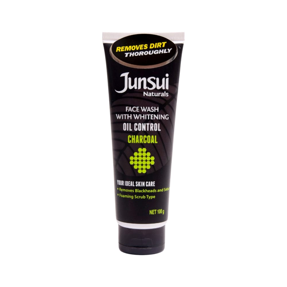 Junsui Naturals Face Wash with Whitening Oil Control Charcoal – 100g