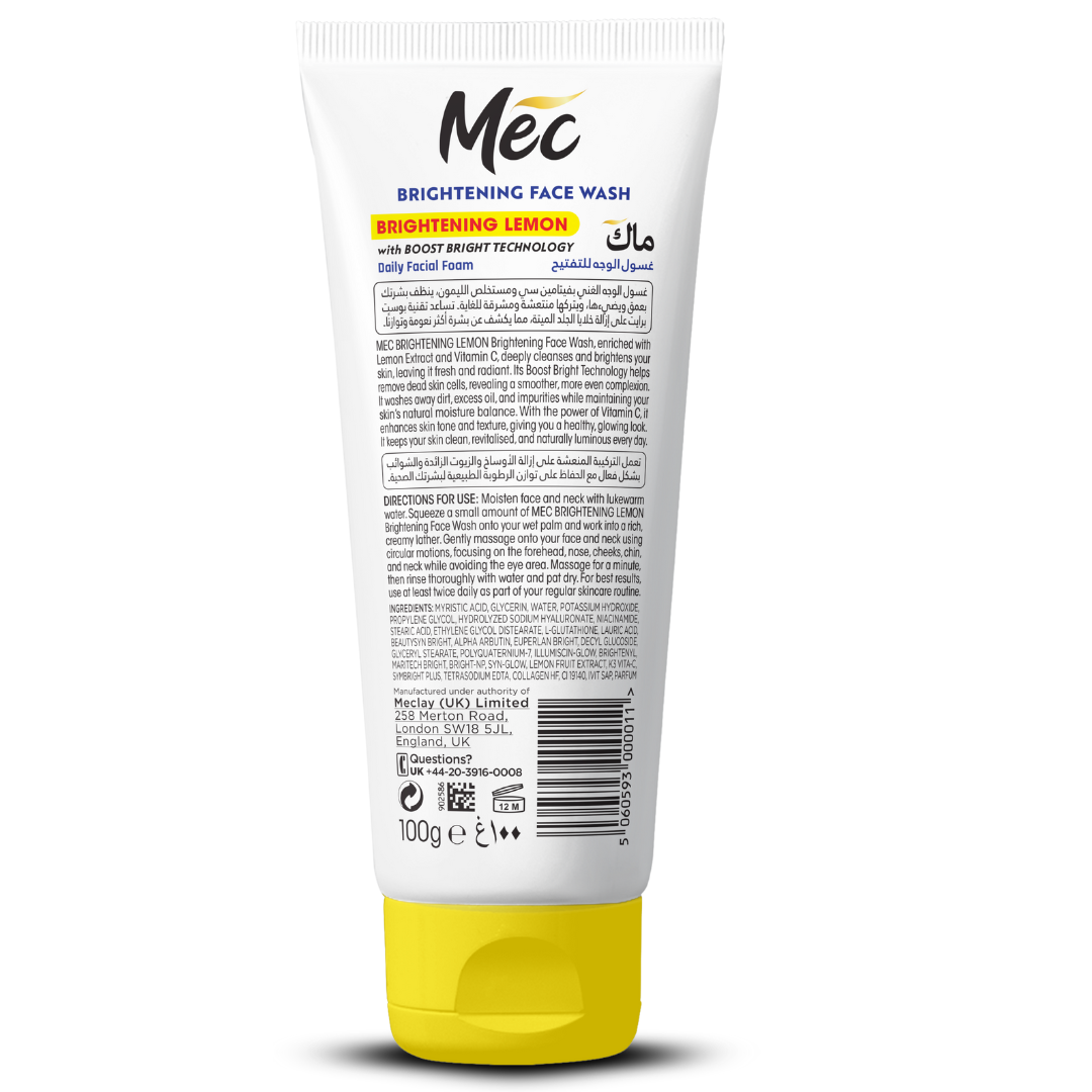 MEC Brightening Lemon Face Wash (100 g)