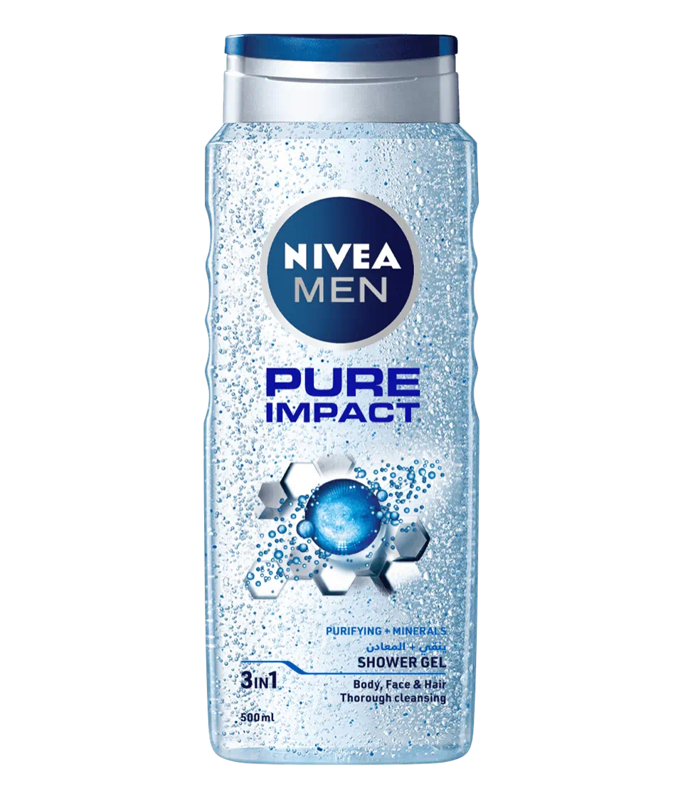 Nivea Men Pure Impact Shower Gel – 500 ML