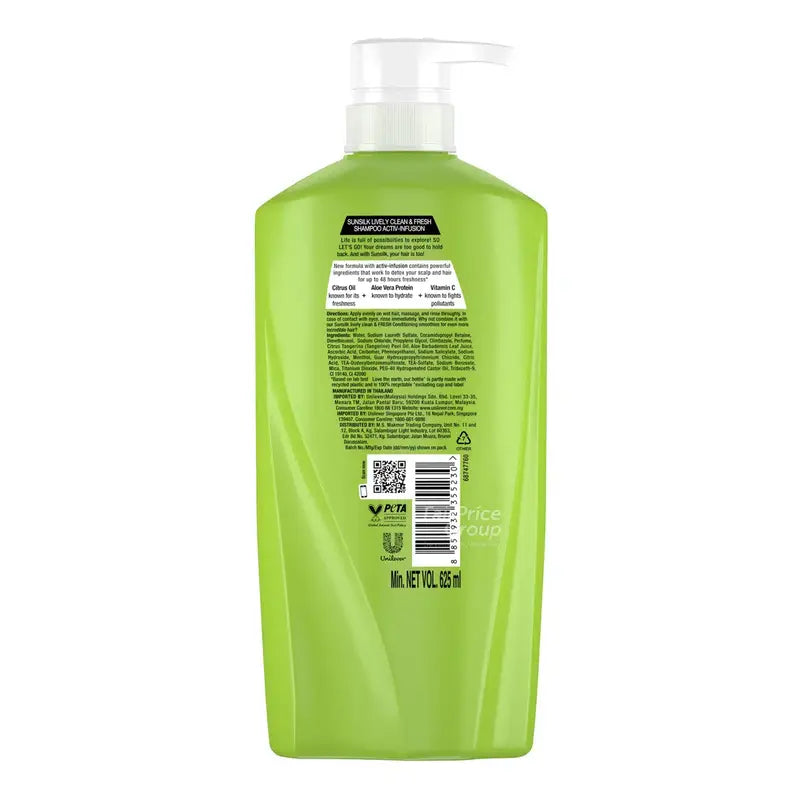 Sunsilk Lively Clean & Fresh Shampoo (Pump) – 625 ml