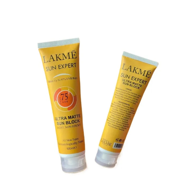 Lakmé Sun Expert Ultra Matte Sun Block SPF 75 PA+++ - 100ml