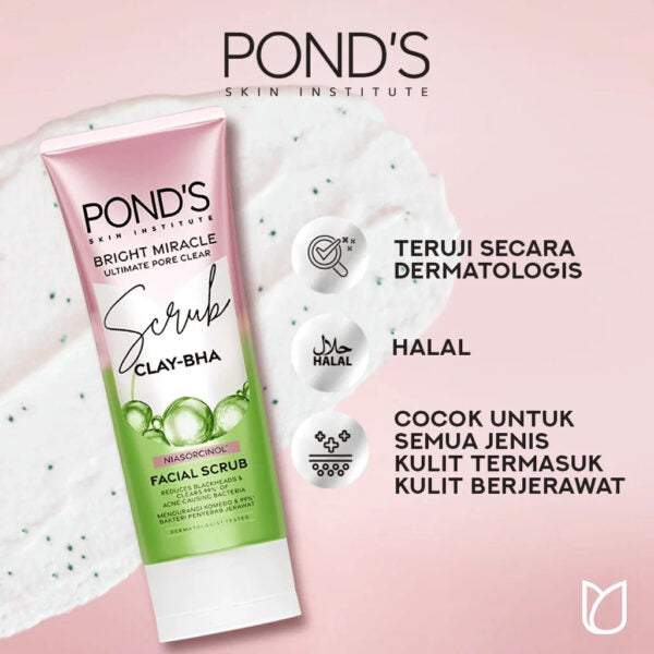 Pond’s Bright Miracle Ultimate Pore Clear Facial Scrub (100 g)
