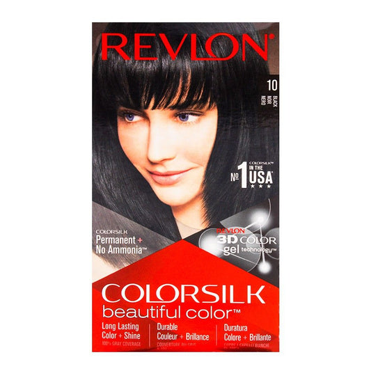 Revlon Colorsilk Beautiful Color Hair Dye Shade 10 Black