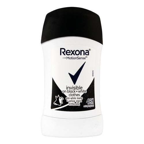 Rexona MotionSense Invisible on Black + White Clothes Anti-Perspirant Stick – 40 g
