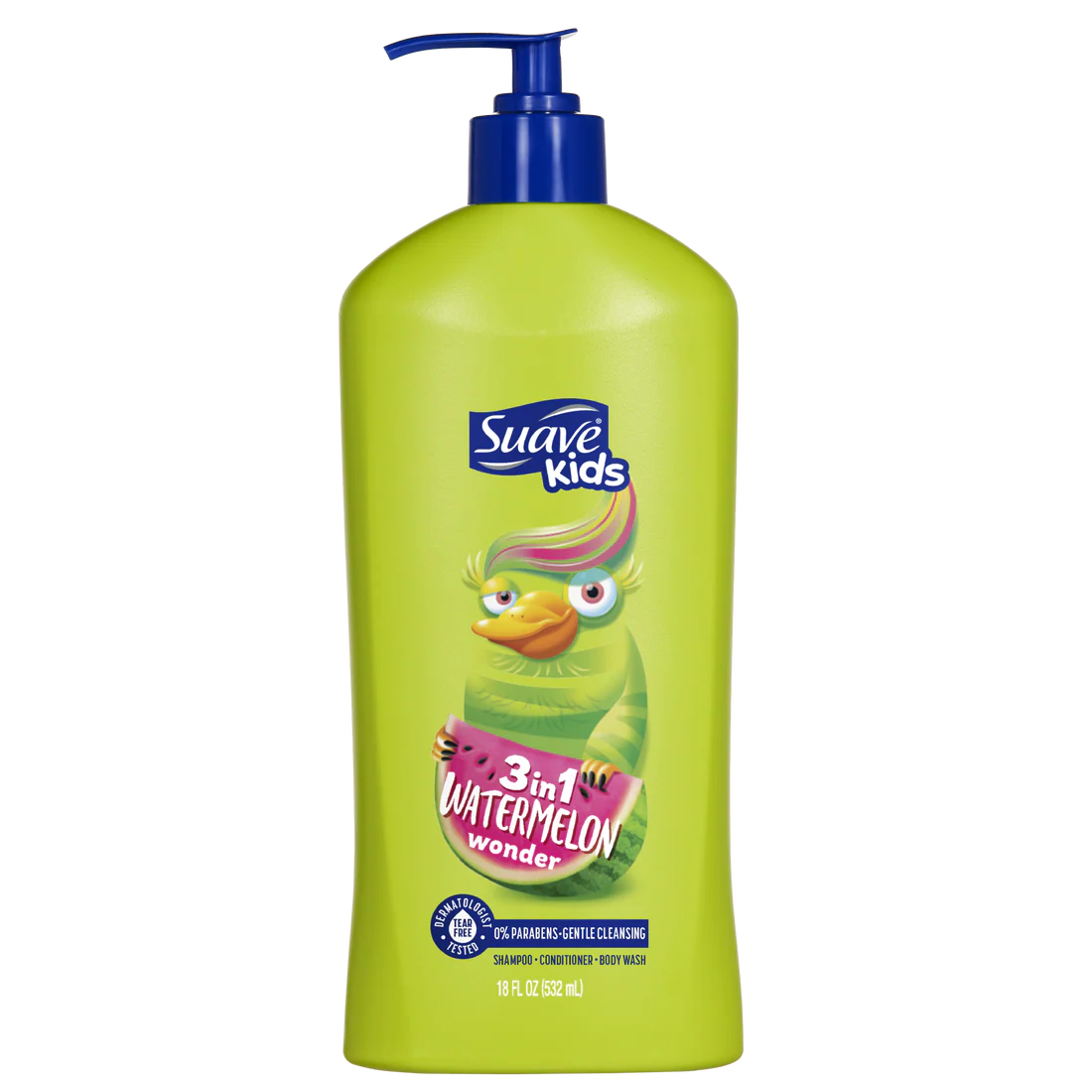 Suave Kids 3 in 1 Watermelon Wonder Shampoo + Conditioner + Body Wash - 532 ml