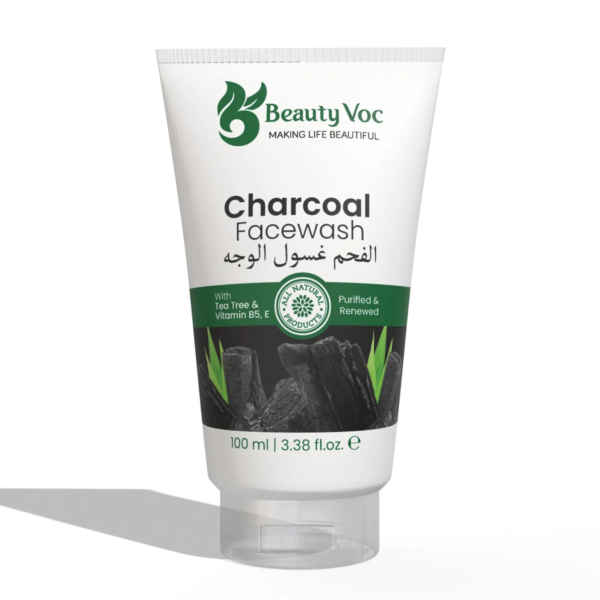 BEAUTY VOC CHARCOAL FACE WASH 100ML