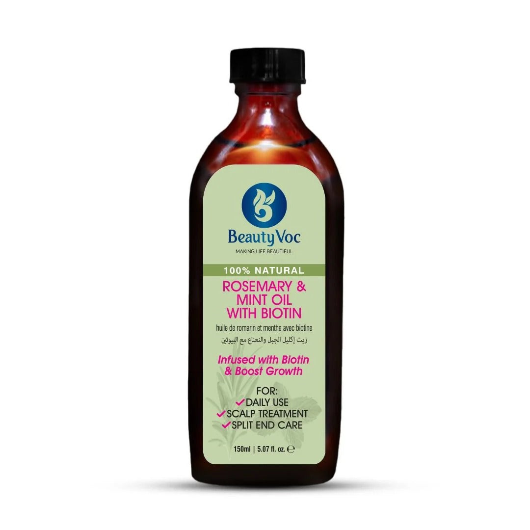 BEAUTY VOC ROSEMARY % MINT OIL WITH BIOTIN 150ML