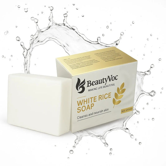 BEAUTY VOC WHITE RICE SOAP 100GM