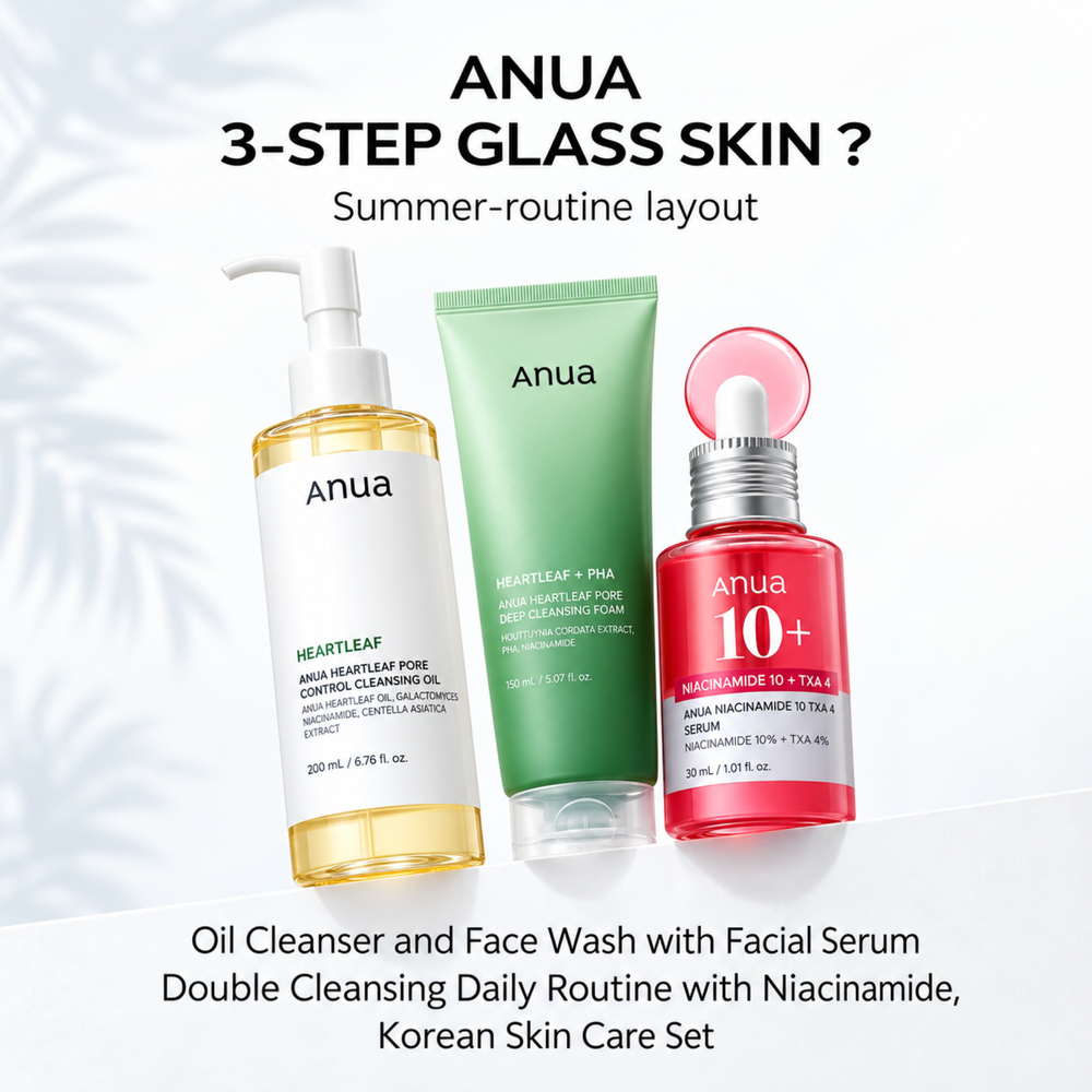ANUA Korean skin care routine