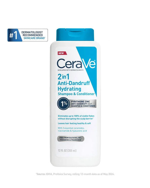 CERAVE 2IN1 ANTI DANDRUFF HYDRATING SHAMPOO & CONDITIONER