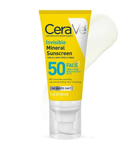CERAVE INVISIBLE MINERAL SPF30 FACE SUNSCREEN 48ML