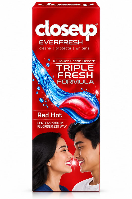CLOSEUP TRIPPLE FREASH FORMULA RED HOT 100ML