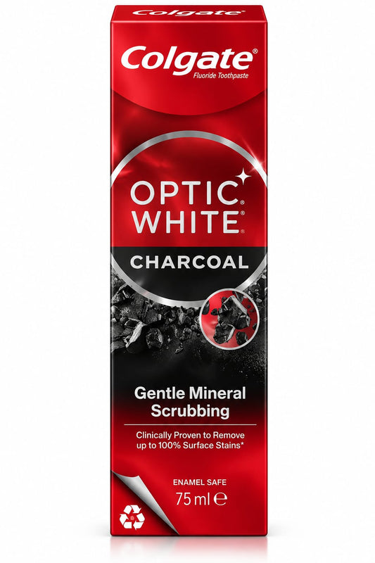 COLGATE OPTIC WHITE CHARCOAL 75ML