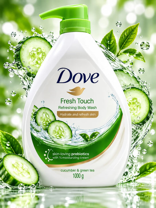 DOVE FRESH TOUCH REFRESHING BODY WASH 1000G