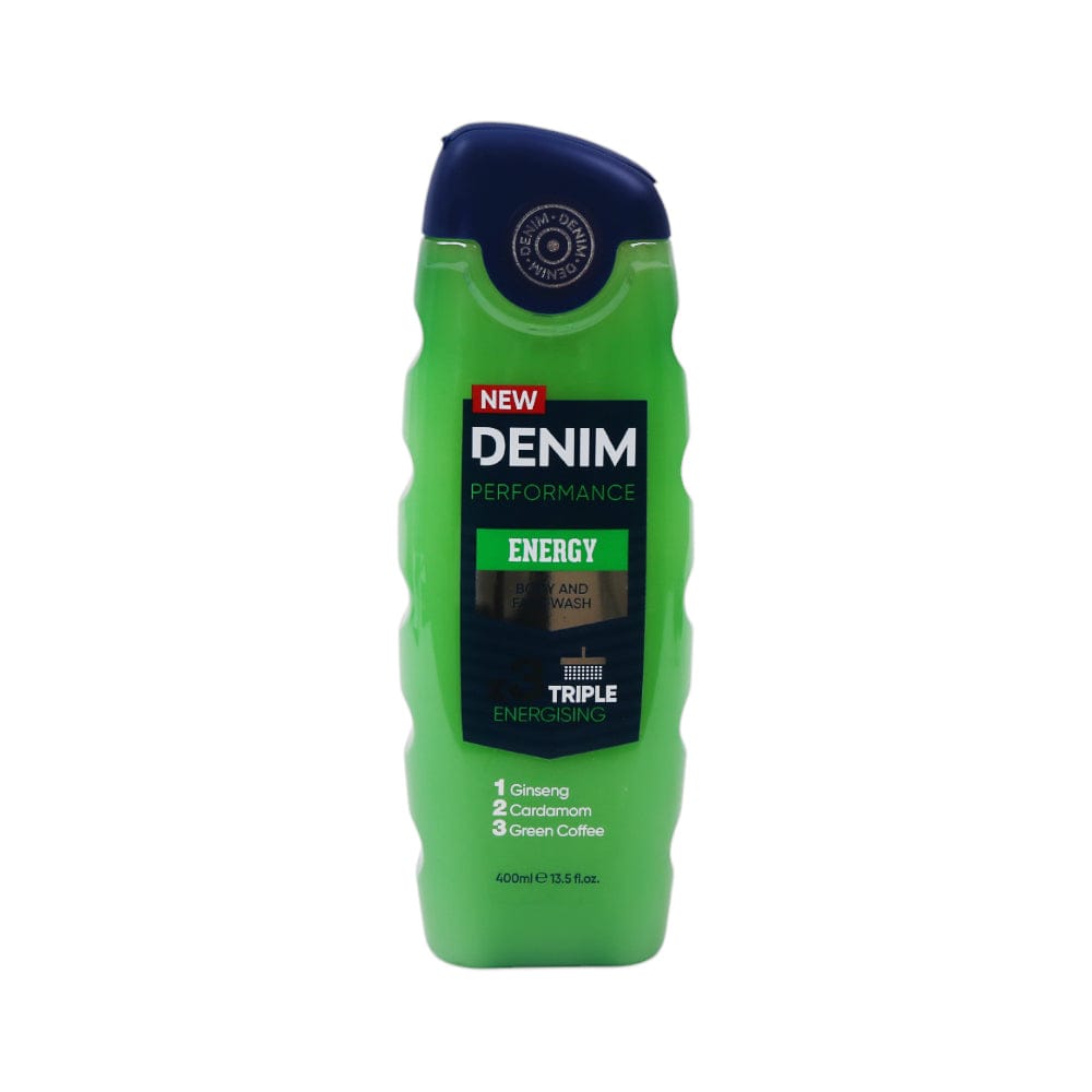 Denim Performance Energy Body & Face Wash – 400ml