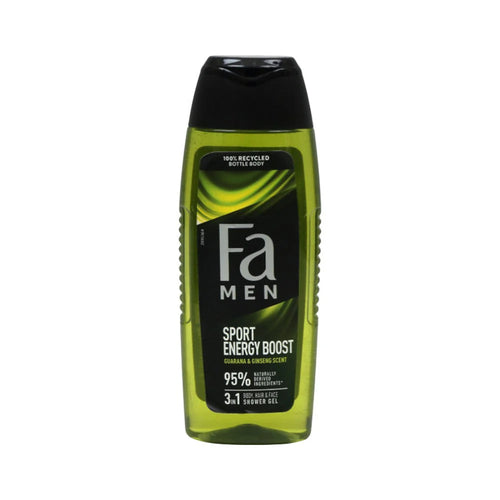 Fa Men Sport Energy Boost 3in1 Body Hair & Face Shower Gel – 250 ml