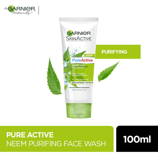 Garnier SkinActive Pure Active Neem Purifying Face Wash - 100ml