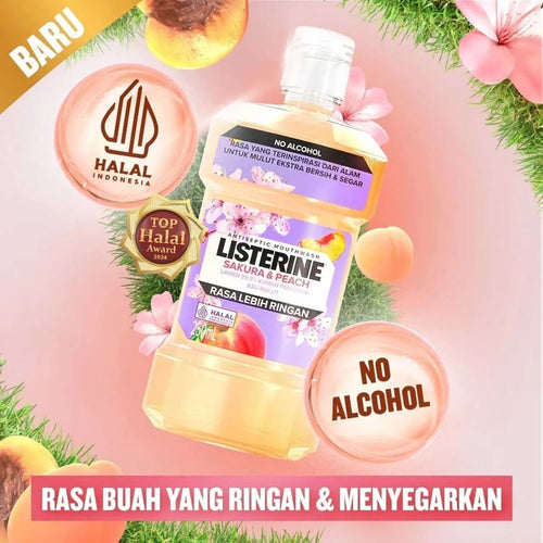 Listerine Sakura & Peach Mouthwash - 250ml