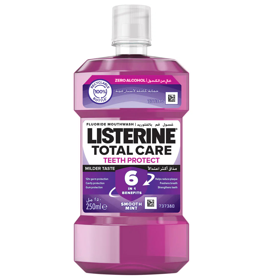 Listerine Total Care Teeth Protect Milder Taste Mouthwash 250 ml