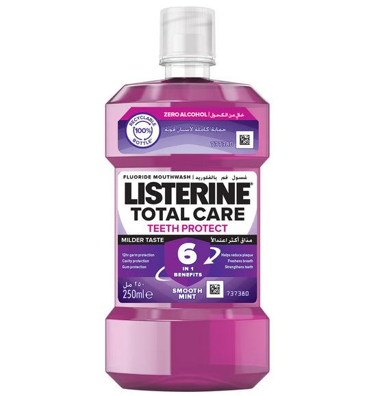 Listerine Total Care Teeth Protect Milder Taste Mouthwash 250 ml