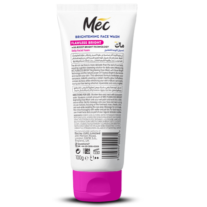 MEC Brightening Face Wash – Flawless Bright (100 g)