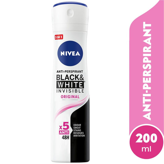 Nivea Black & White Invisible Clear Anti-Perspirant – 200 ML