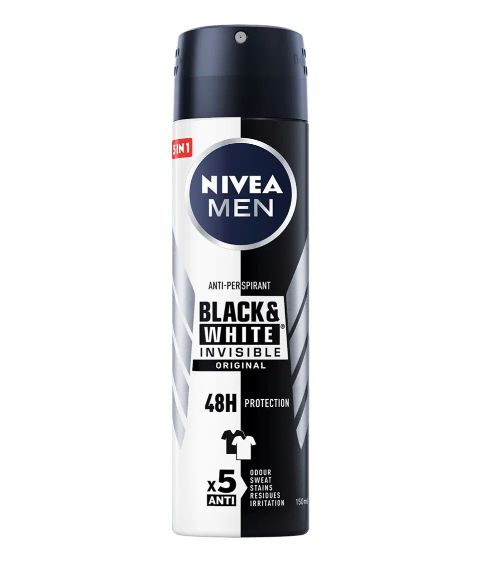 Nivea Men Black & White Invisible Original Anti-Perspirant – 200 ML