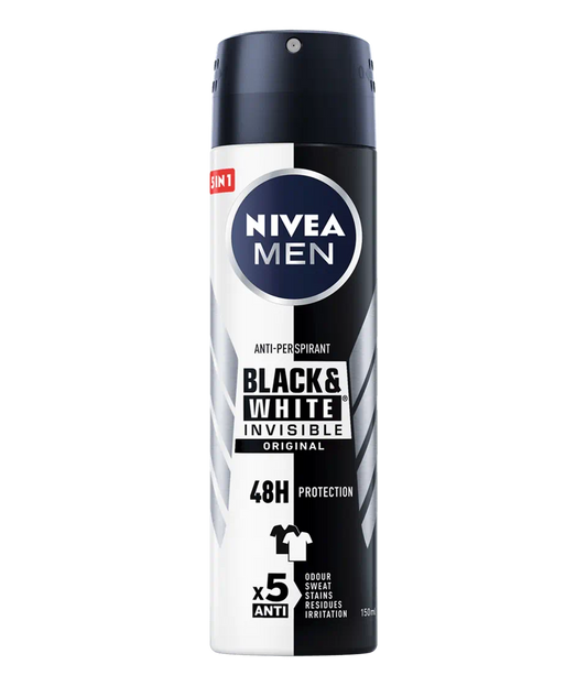 Nivea Men Black & White Invisible Original Anti-Perspirant – 200 ML