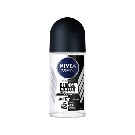 Nivea Men Black & White Invisible Original Roll-On – 50 ML