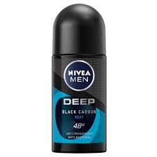 Nivea Men Deep Black Carbon Beat Anti-Perspirant Roll-On - 50ml