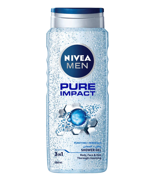 Nivea Men Pure Impact Shower Gel – 500 ML