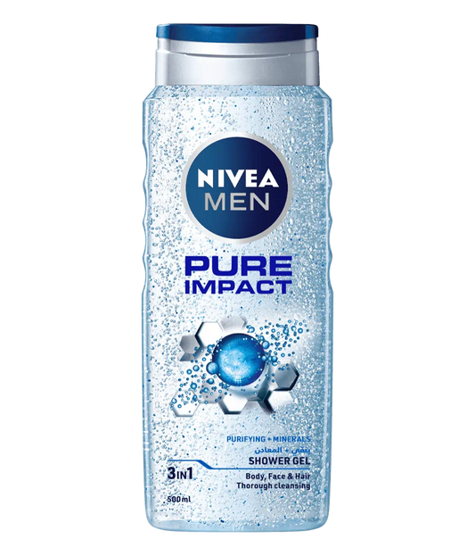 Nivea Men Pure Impact Shower Gel – 500 ML