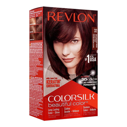 Revlon Colorsilk Beautiful Color Hair Dye – Shade 32 (Dark Mahogany Brown)