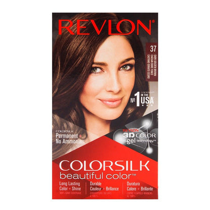 Revlon Colorsilk Beautiful Color Hair Dye – Shade 37 (Dark Golden Brown)