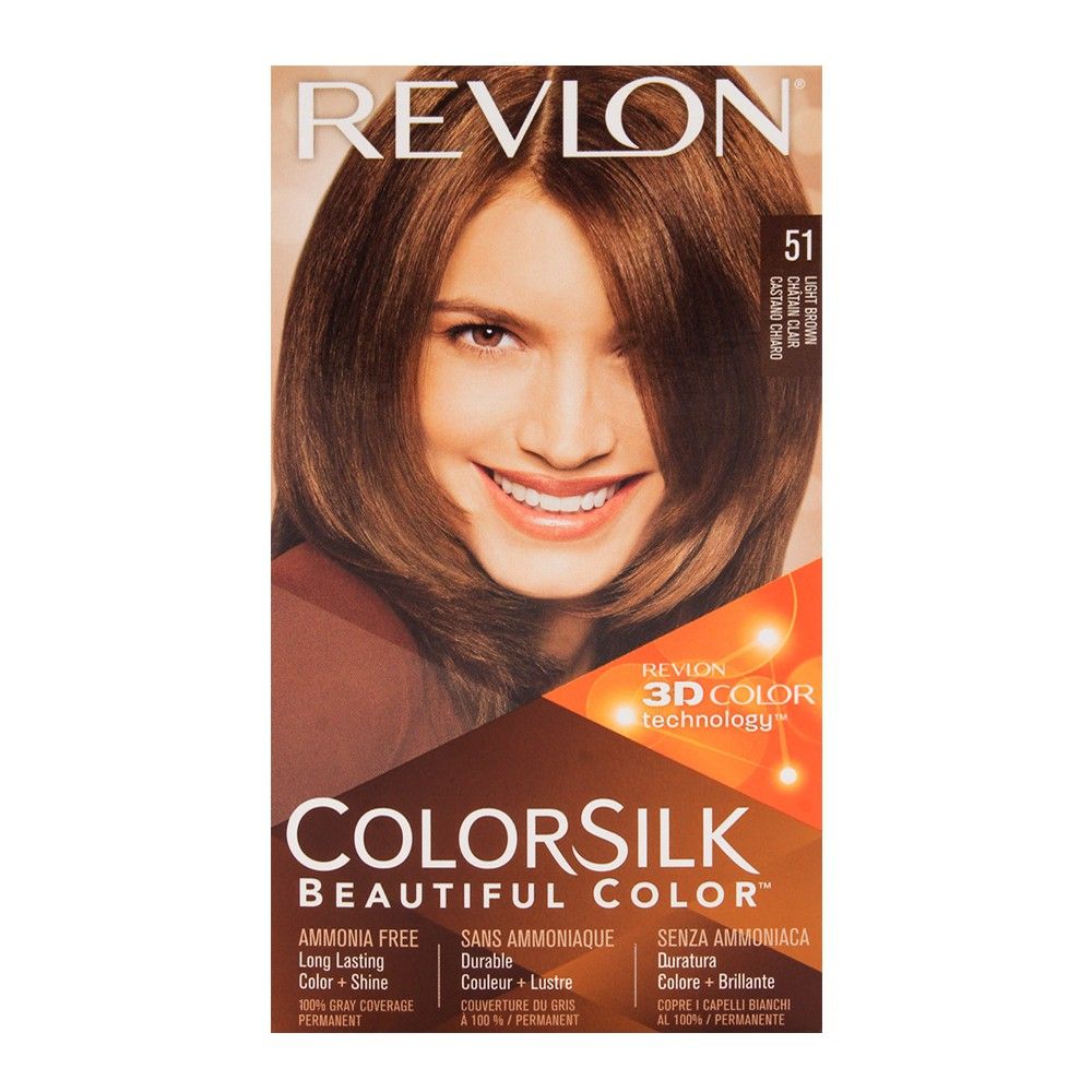 Revlon Colorsilk Beautiful Color Hair Dye – Shade 51 (Light Brown)
