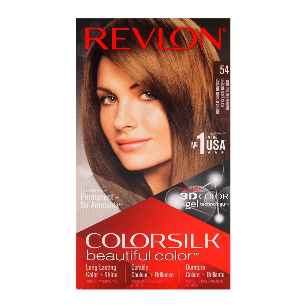 Revlon Colorsilk Beautiful Color Hair Dye – Shade 54 (Light Golden Brown)