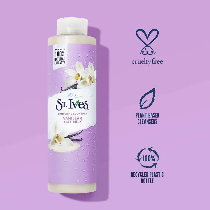 St. Ives Pampering Body Wash Vanilla & Oat Milk – 650 ml