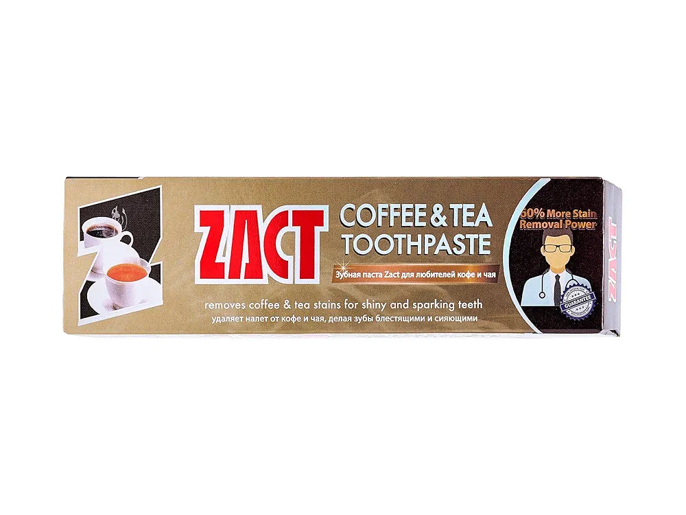 Zact Coffee & Tea Toothpaste – 150g