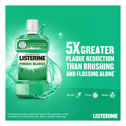 Listerine Fresh Burst Mouthwash (250 ml)