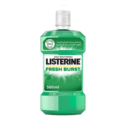 Listerine Fresh Burst Mouthwash (500 ml)